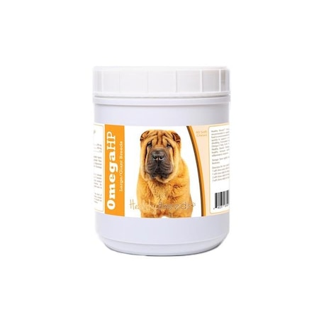 Healthy Breeds Healthy Breeds 840235187448 Chinese Shar Pei Omega HP Fatty Acid Skin & Coat Support Soft Chews 840235187448
